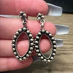 Sterling Silver Ball Design Earrings